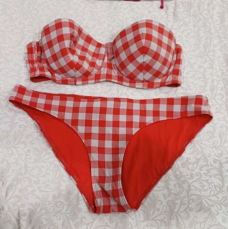 H&amp;M Gingham Bikini Set