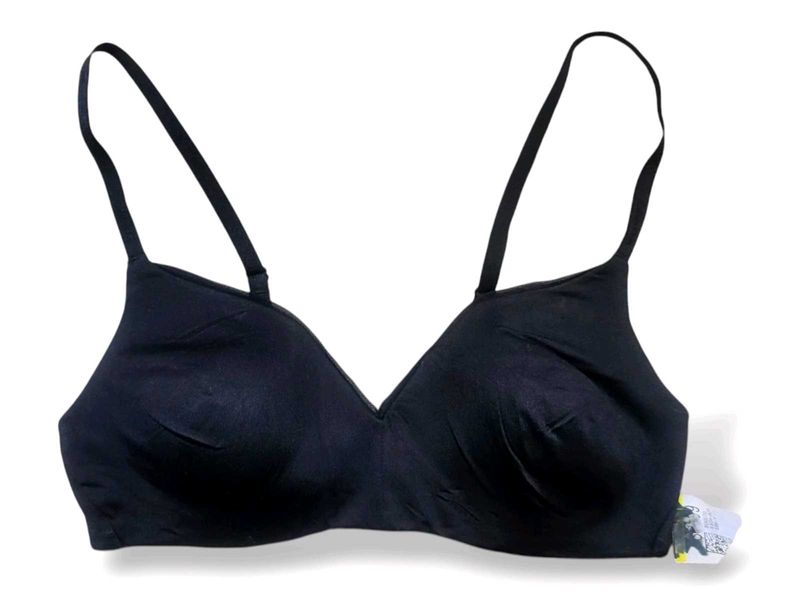 Calvin Klein Underwear Black Logo Regular Fit Bra