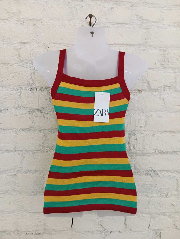 Stripped Rainbow Tank Top