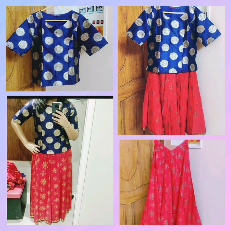 Akkriti By Pantaloons Ethnic Skirt And Top 🔝