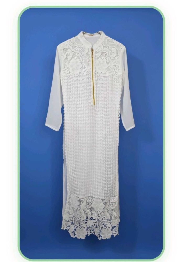 White Lace Kurta