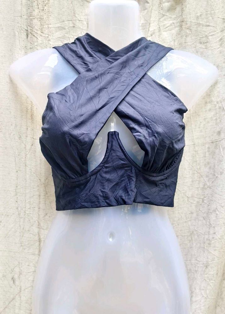 40108. Crisscross Halter Top