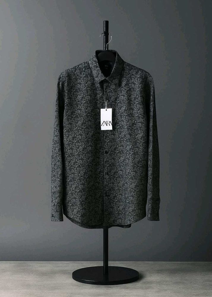 Zara Floral Print Shirt L Size