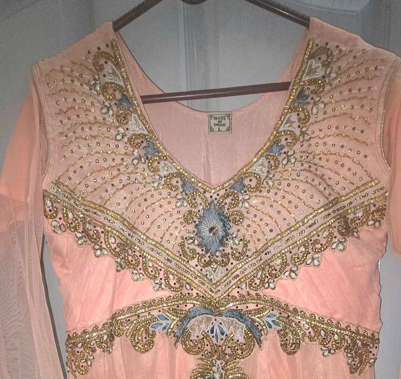 Elegant Ethnic Gown with stone work