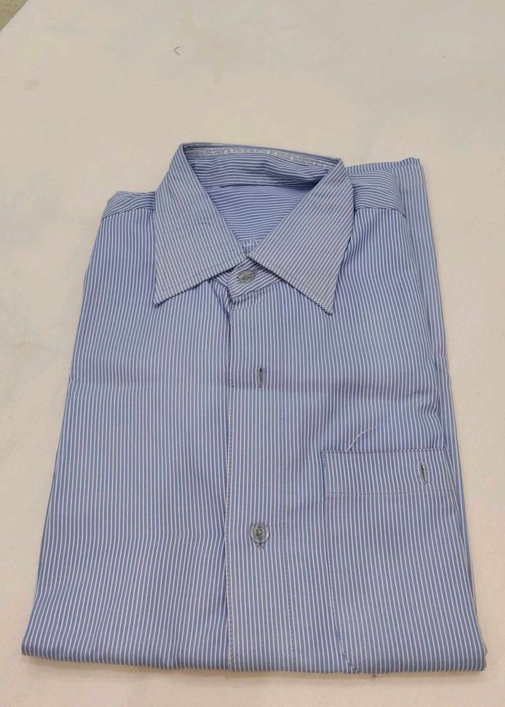 Striped Blue Formal Shirt