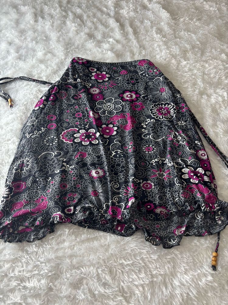 Floral Print Skirt