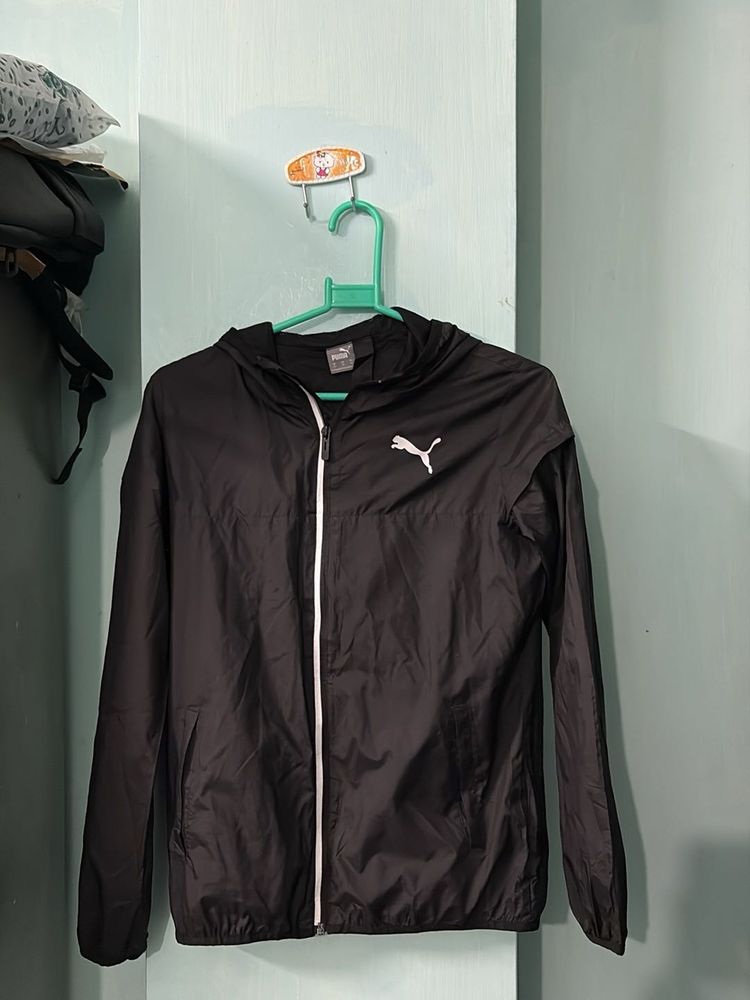 Puma Black Windbreaker Jacket