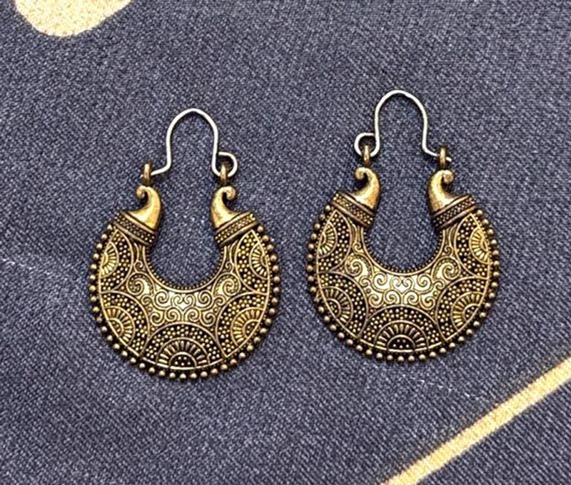 Boho Chic Gold Earrings