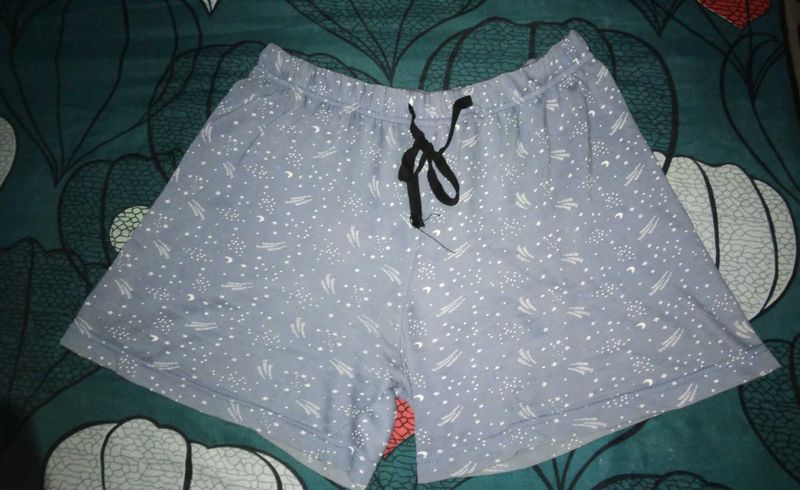 Celestial Print Pajama Shorts