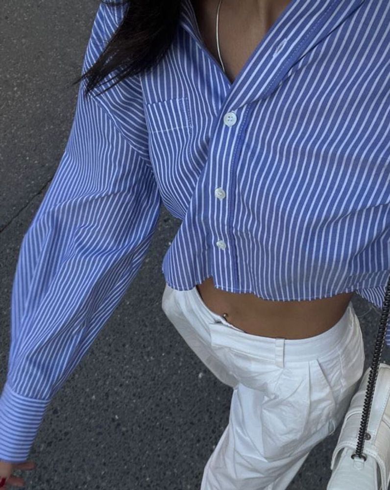 New Blue Stripe Shirt