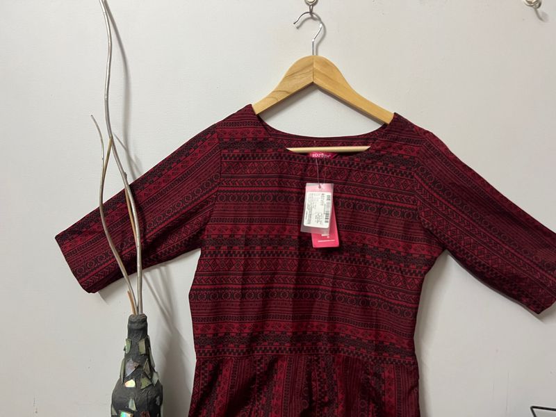 Maroon Long Dress For Women