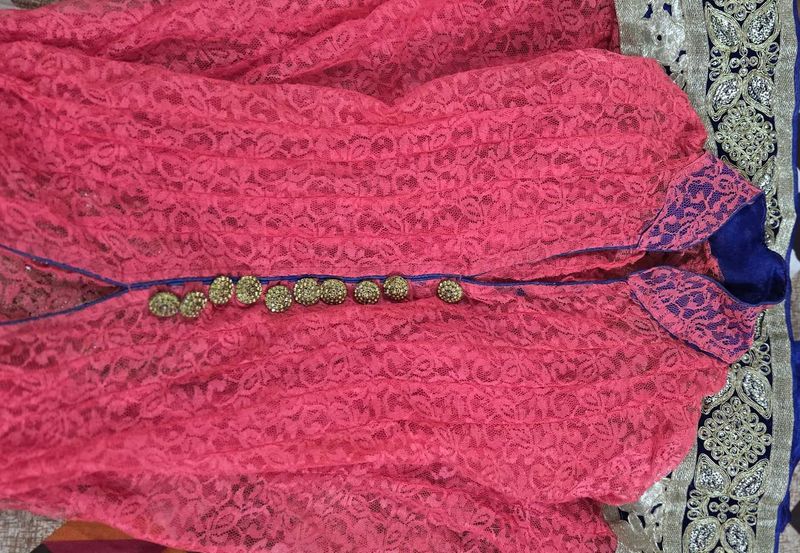Pink Lace Embellished Tunic