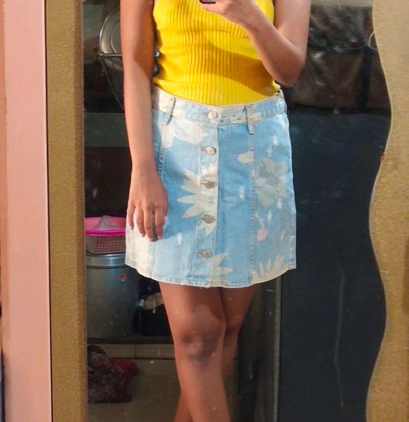 Denim Skirt Only