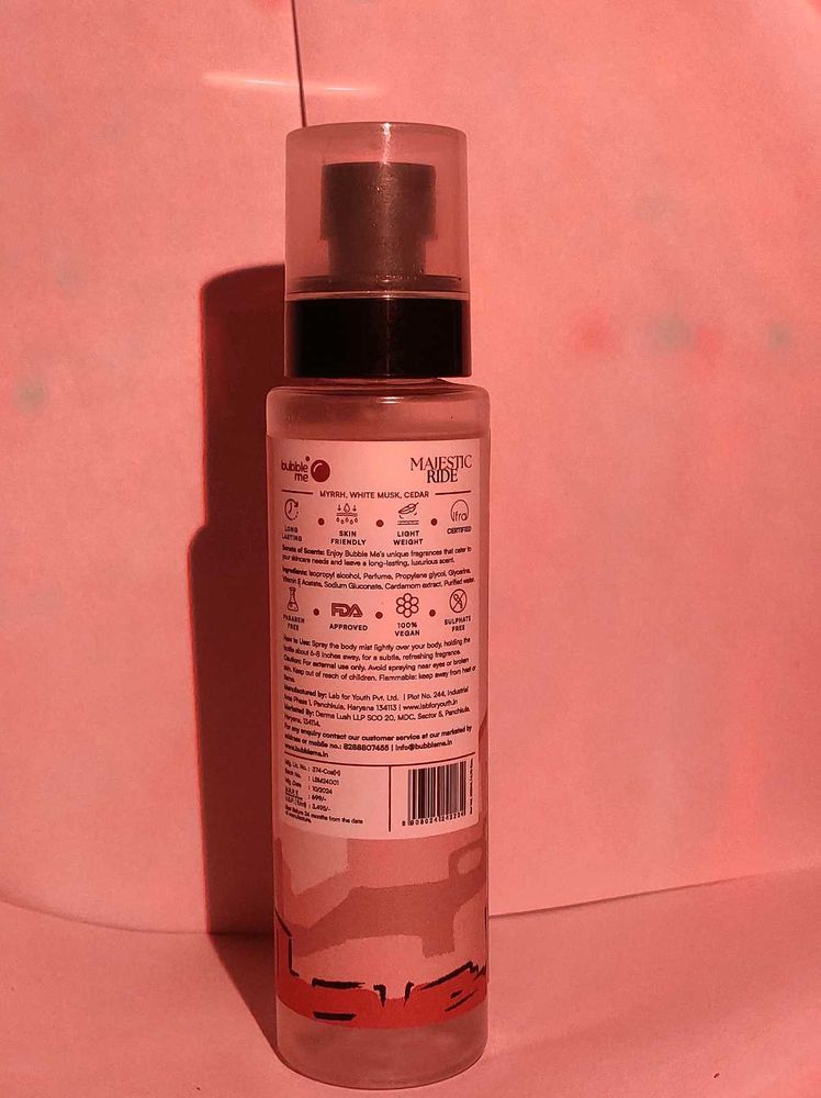 Bubble Me Majestic Ride Body Mist