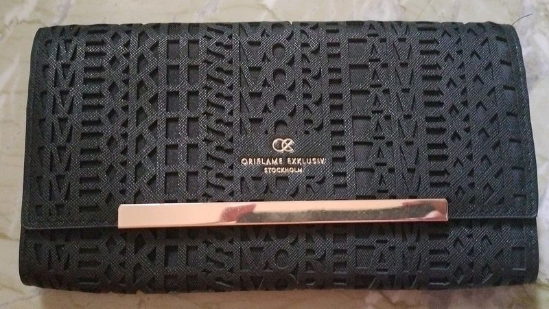 Black Icona Purse Cutwork.
