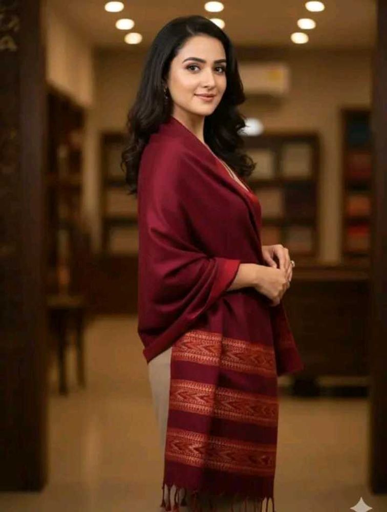 Elegant Maroon shawl