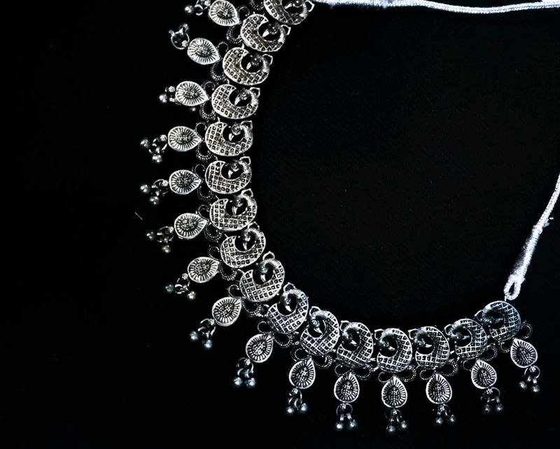 Combo Of Chandbaliya &amp; Mat Finish Necklace For Wom