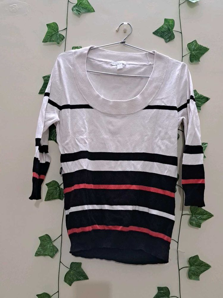 Striped Knit Top