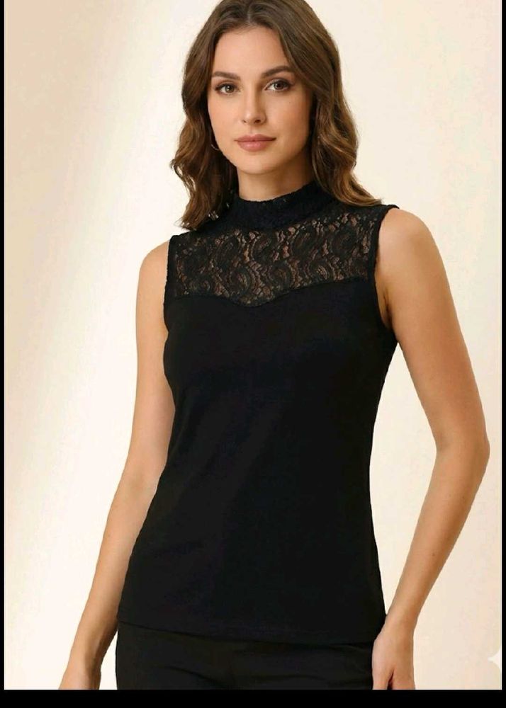 Elegant Black Lace Top
