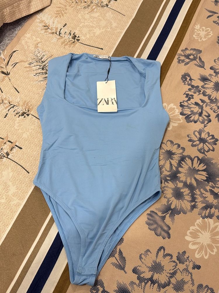 Zara Blue Bodysuit Unworn