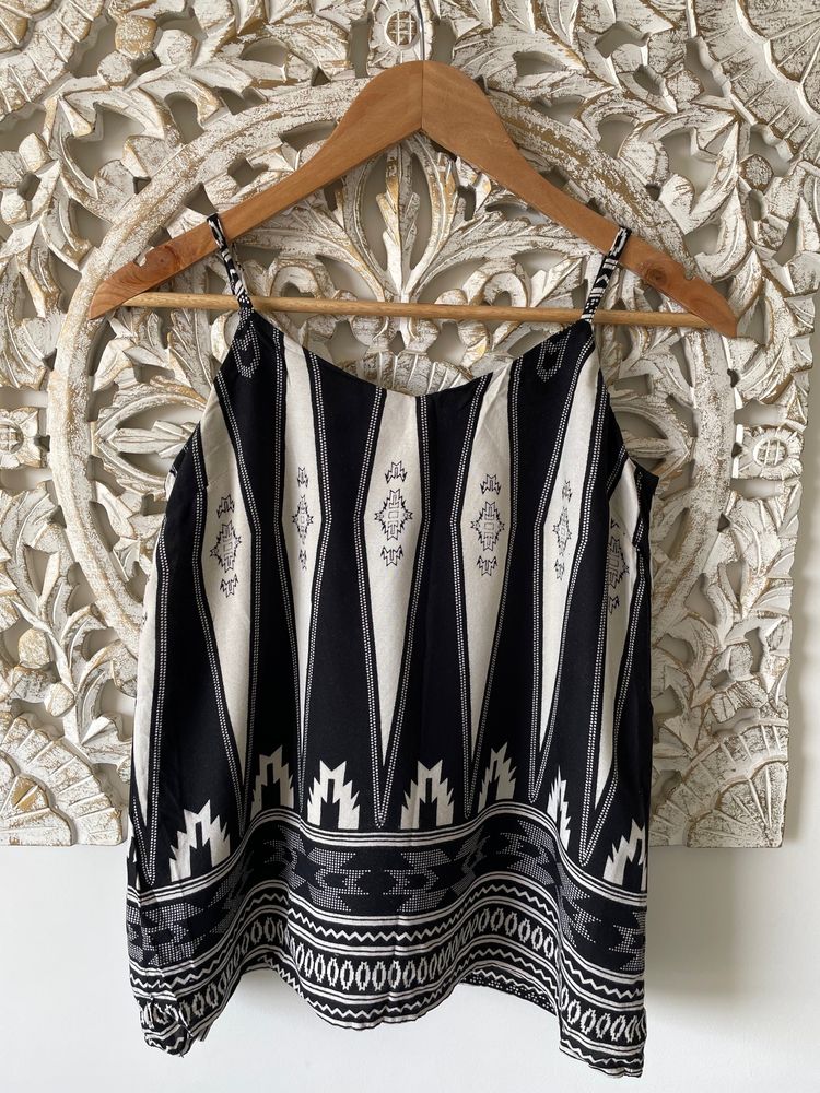Black And White Vero Moda Top