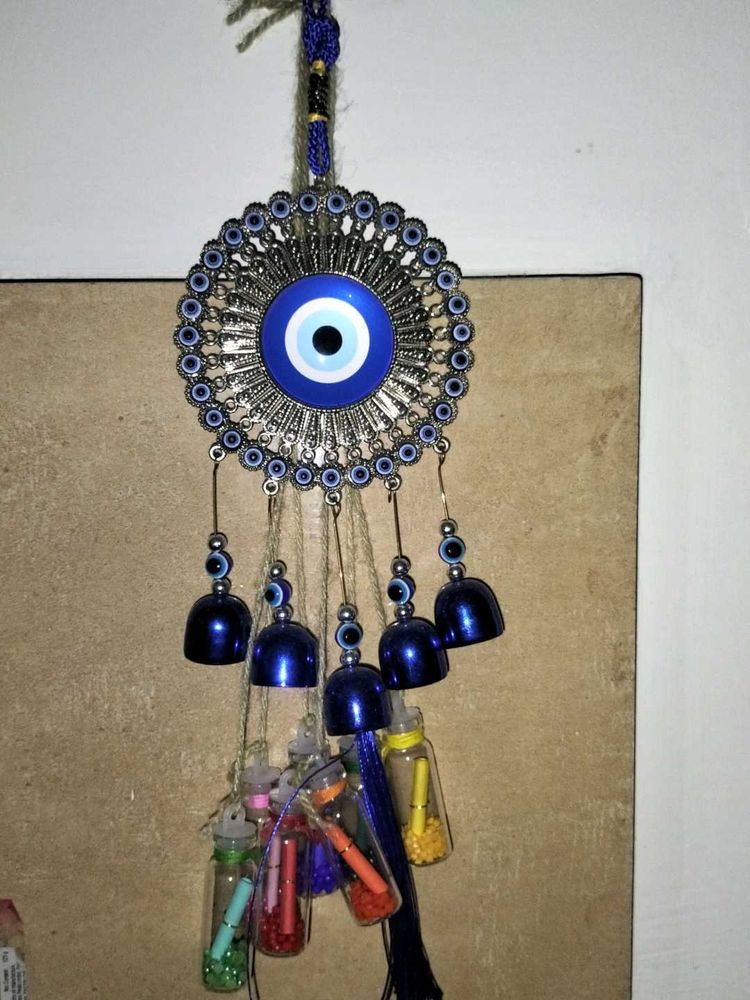 Evil Eye Dream Catcher With Bottle Shaped Letter