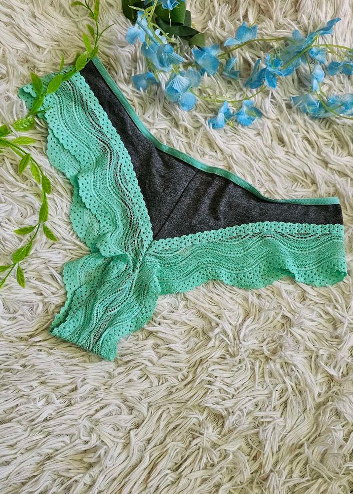 Mint Lace Thong