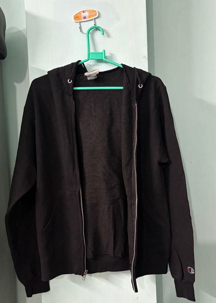 Champion Black Full-Zip Hoodie