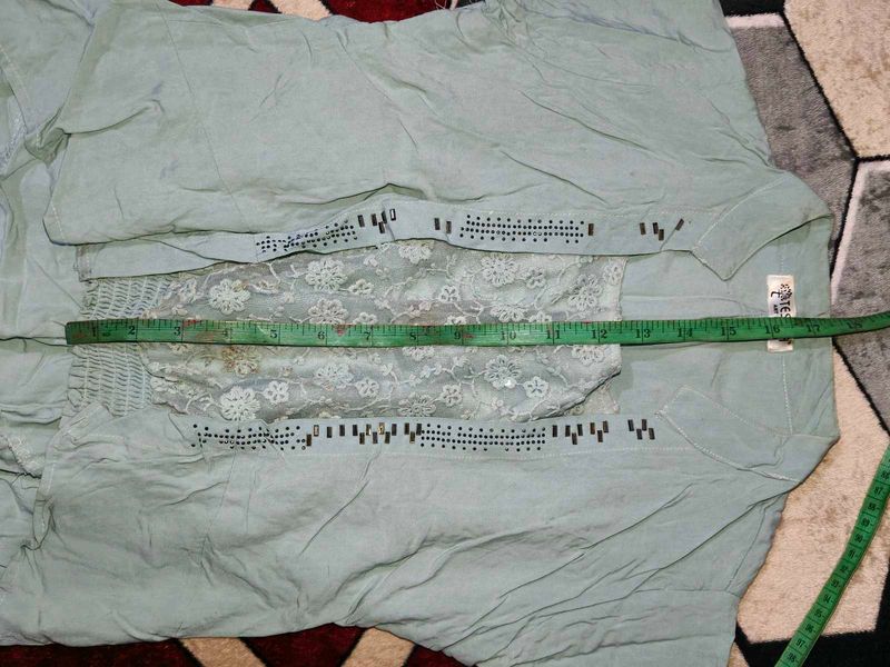 Elegant crop Lace Top with attached jacket