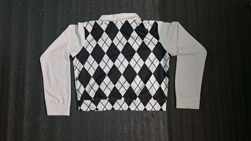 Argyle Patterned Long Sleeve Shirt