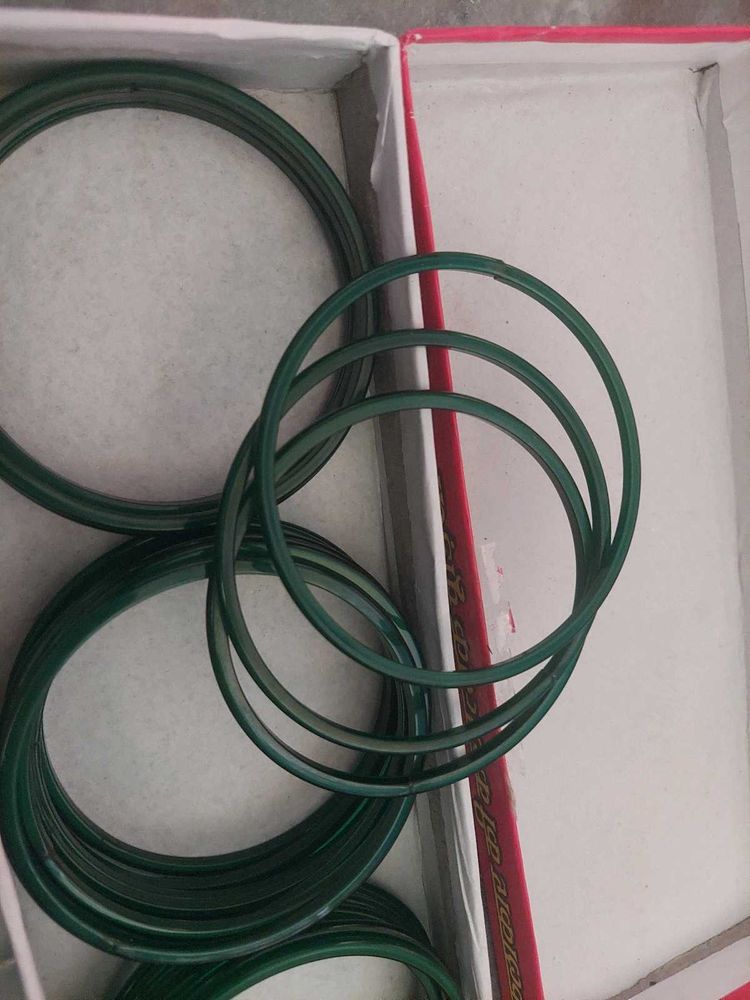 Green Glass Bangles