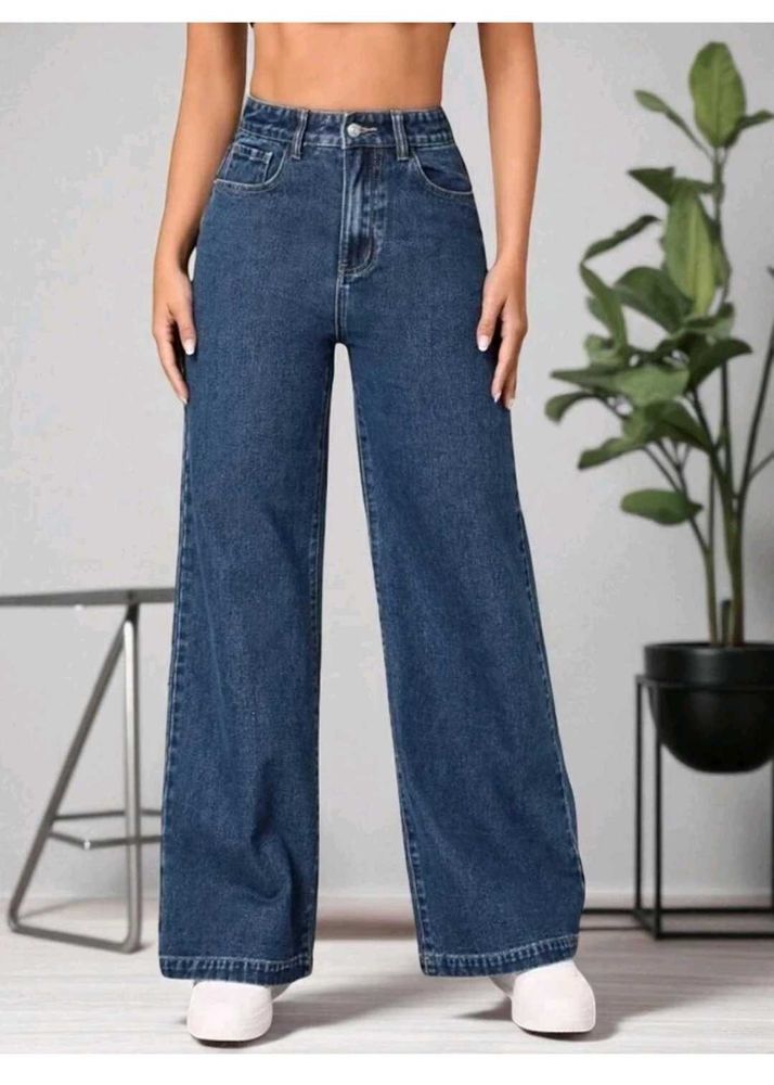 Wide Leg Denim Jeans
