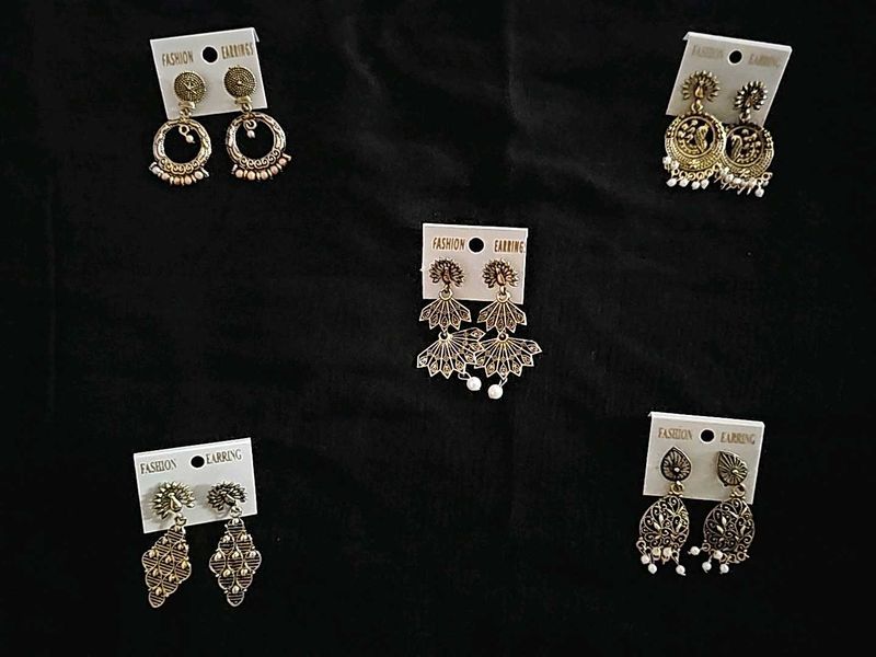 Elegant Antique Gold Earrings Collection