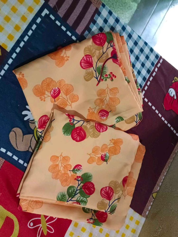 Floral Print Pillow Covers (POLY CREPE) Set Of 1