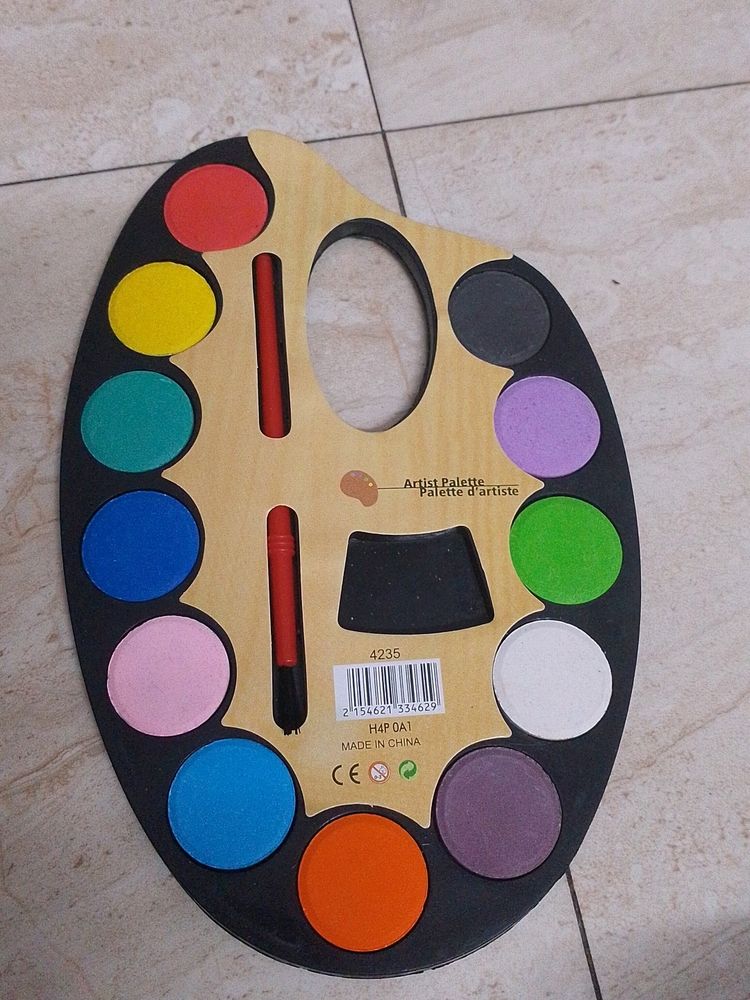 Water Colour With Pallette