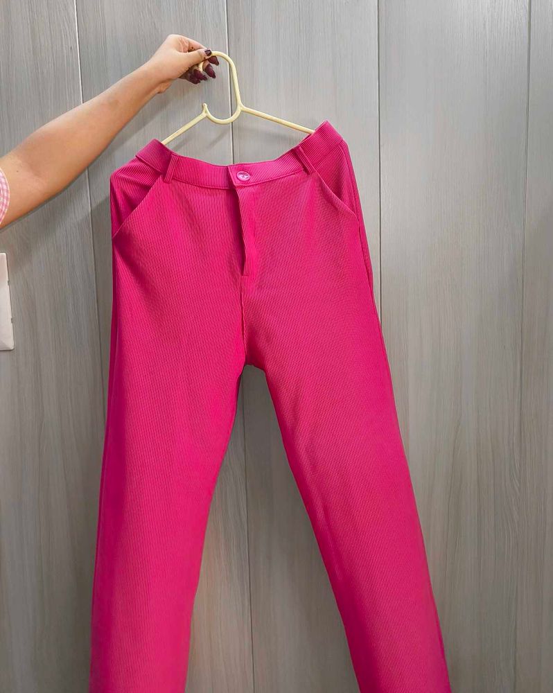 Pink Casual Pants
