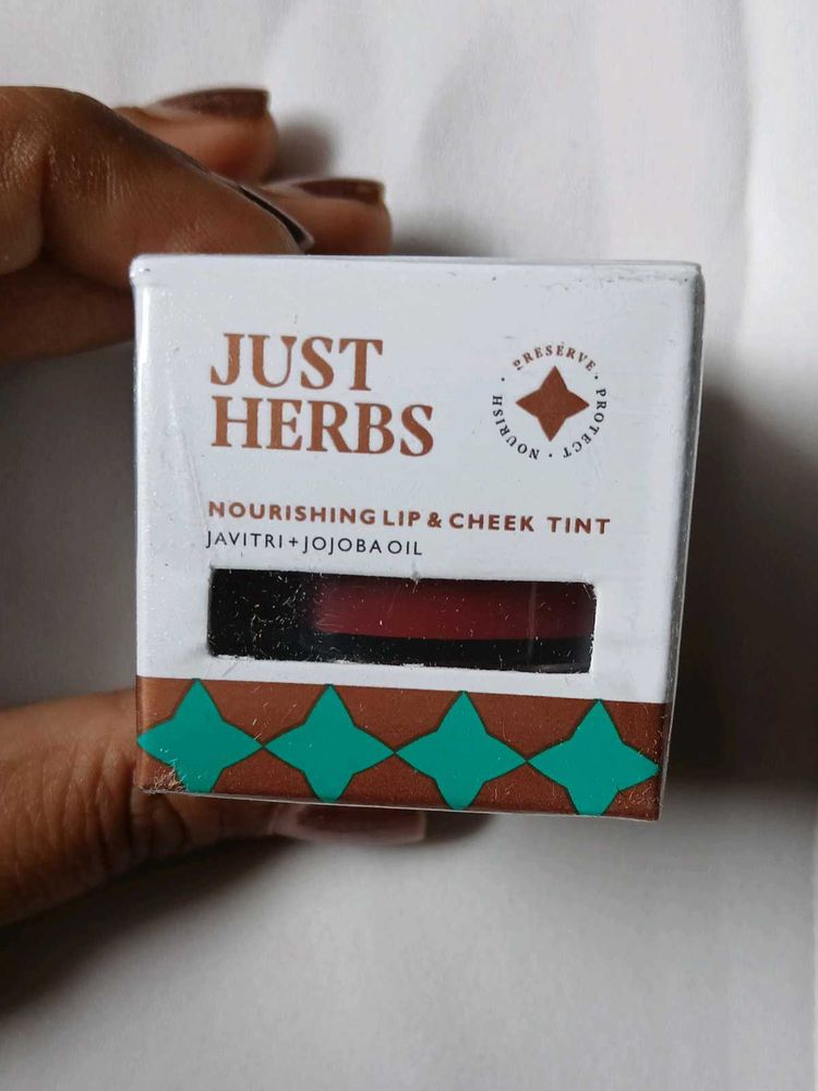 Sealed✅️Just Herbs Lip N Cheek Tint😍New✅️