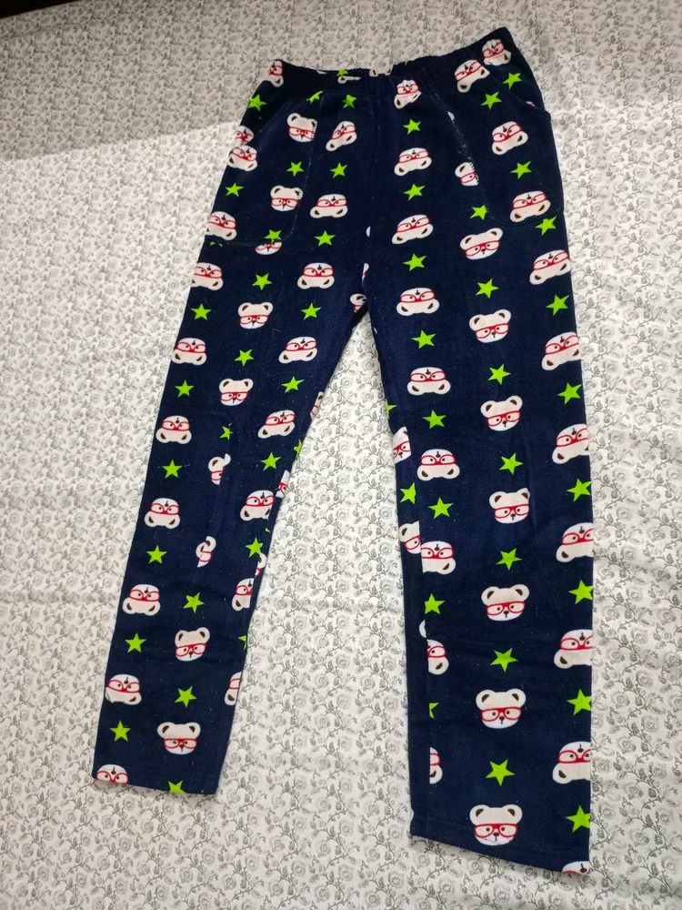 Cute Bear Print winter Pajama