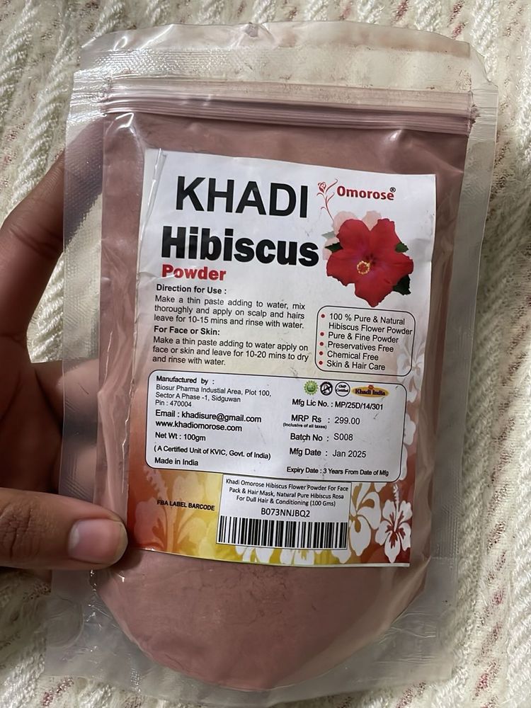 Khadi Hibiscus Powder - Natural Beauty