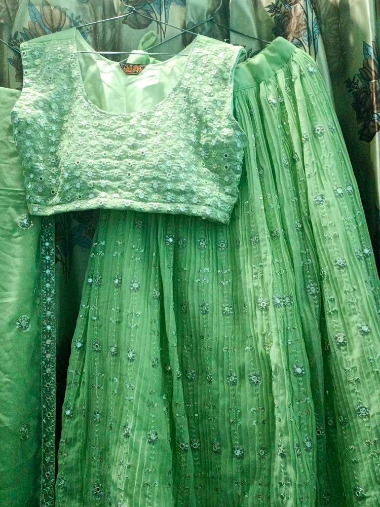 Green Lehenga Choli