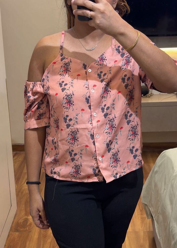 Floral Strap Top