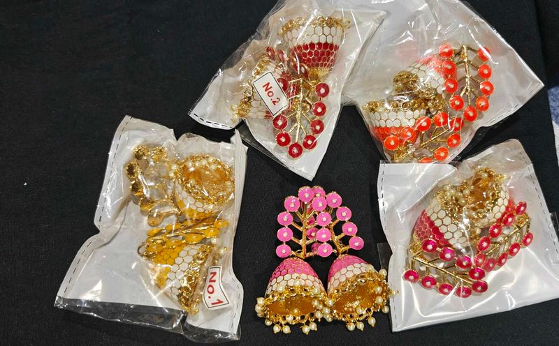 Minakari Jaipuri Jhumar 1 Pair