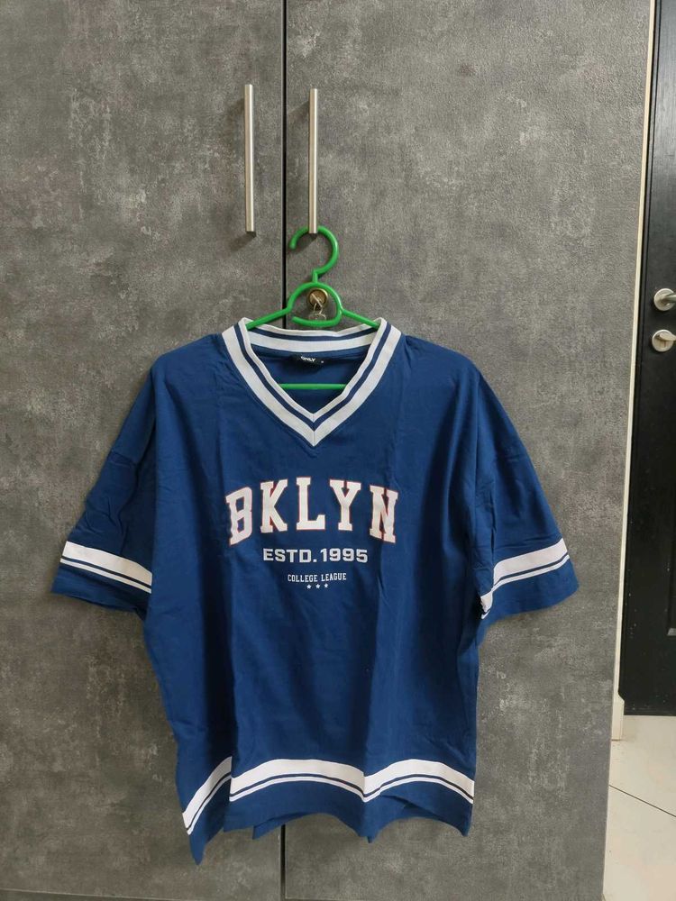 Navy Blue Oversized Tshirt