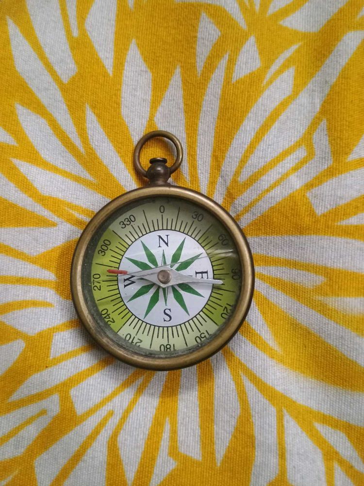 Vintage Brass Compass