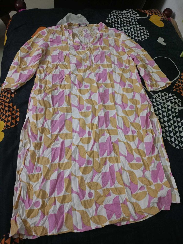 Pink Colour Kurta