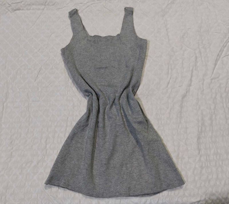 Gray Sleeveless Dress