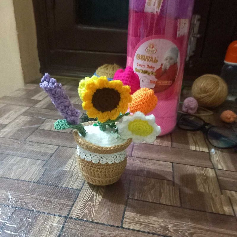 Crochet Flower Pot