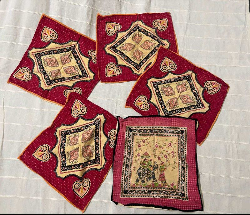 Vintage Cushion Covers set of 5