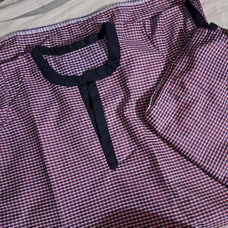 Checkered Two-Piece Set