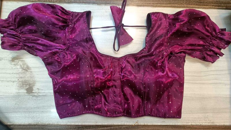Wine Colour Jimichu Blouse